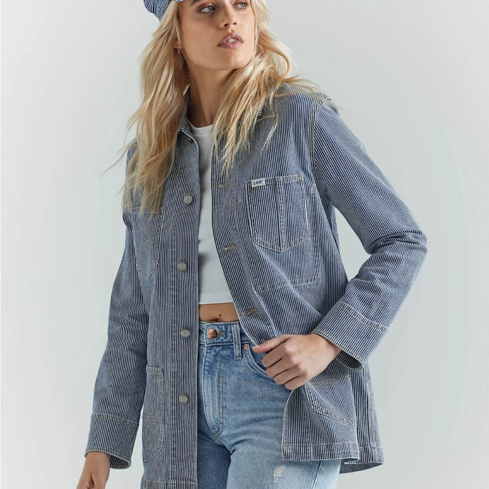 Lee Blue Striped Jacket